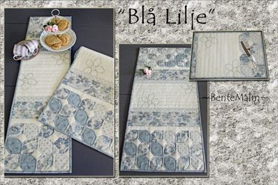 116 Bente Malm Mønster Blå lilje