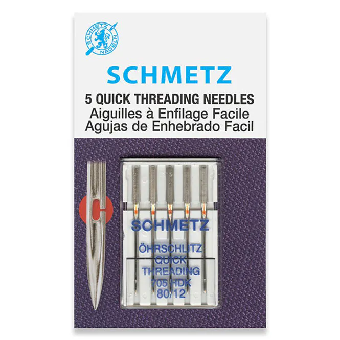 Hovedbilde (23H1) Schmetz Nåler Quick Threading 80/12
