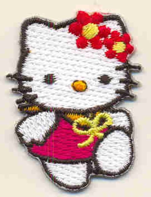 Hovedbilde Kitty 40x30mm brodert (selvklebende) (3H3)