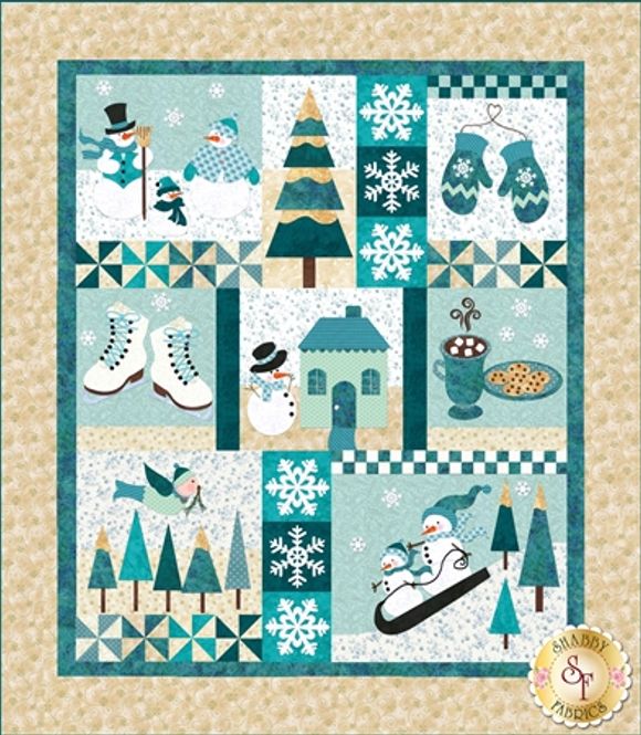 Hovedbilde Blessings of Winter - Fresh Snow Shabby Fabrics mønster
