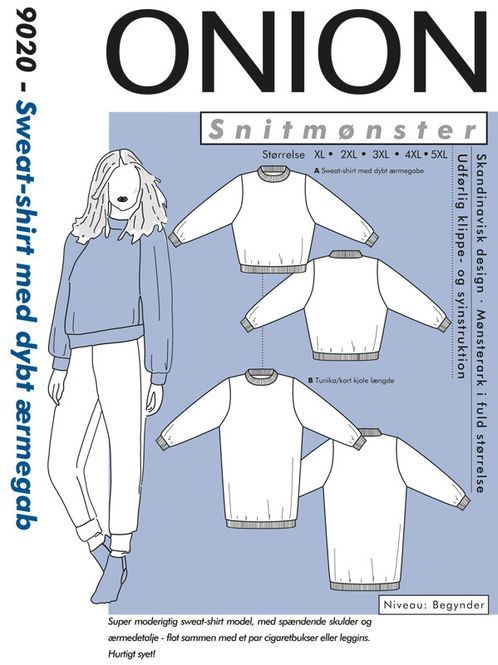 Hovedbilde ONION PLUS, SWEATSHIRT M. DYPT ERMEGAP 9020
