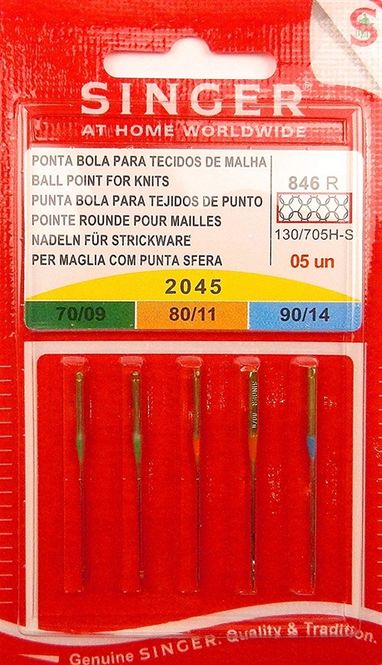 Hovedbilde Singer nål R846 - 2045 - 130/705 H-S Jersey ballpoint 2x70, 2x80 (5s5)