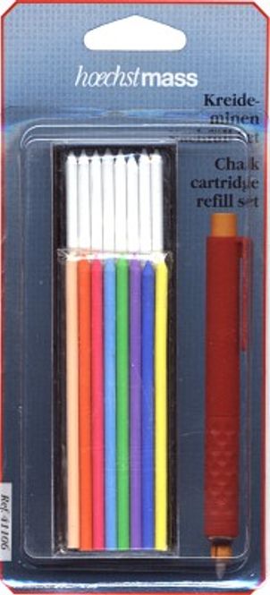 Hovedbilde Refill til kritt-trykkblyant sett i ass. farger.