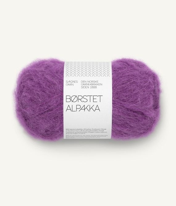 Hovedbilde Børstet Alpakka Plum 5045