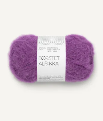 Børstet Alpakka Plum 5045