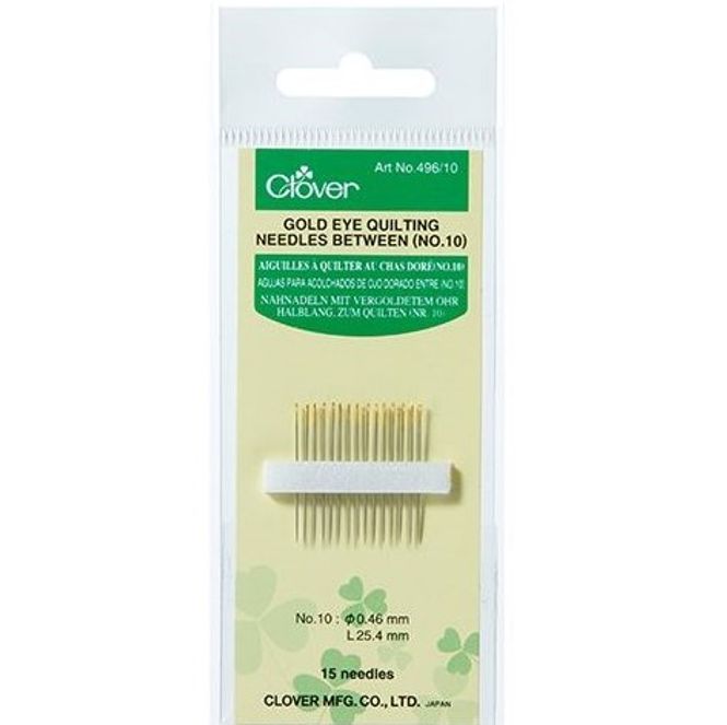 Hovedbilde Golden Eye Quilting Needles Between no10 Clover 496/10
