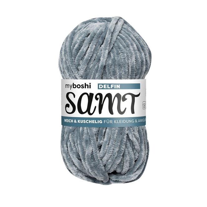 Hovedbilde Myboshi Samt Chenillegarn 100m - 894 Dolphin