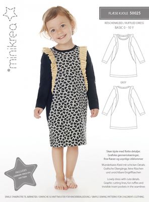 Minikrea rysjekjole 0-10 år 50025