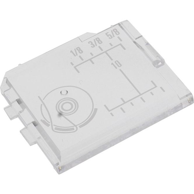 Hovedbilde Spolelokk til spolehus (firkantet) 43mm x 36mm Janome (2M5)