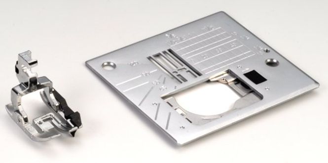 Hovedbilde (3-etg) Janome 1/4 fot inkl. stingplate (spesial til AcuFeed) MC