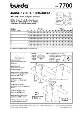 Burda 7700