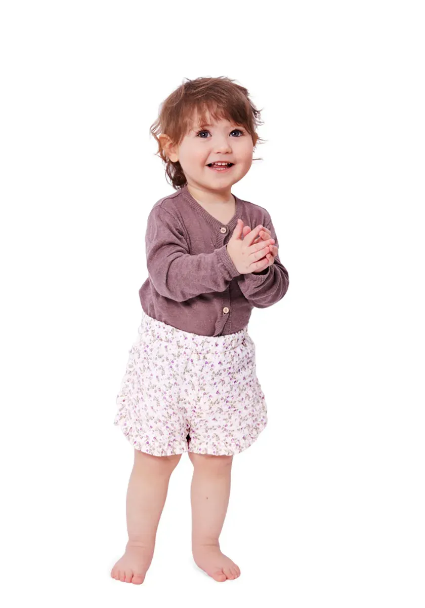 9190 - Burda - shorts & bluse m/ rysjer
