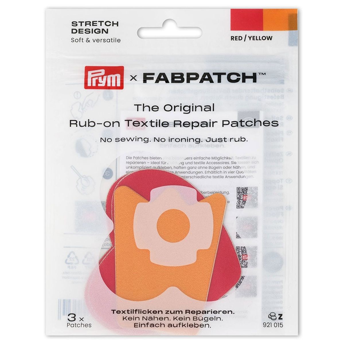 Prym x FabPatch Reparasjonslapp STRETCH Krone/hjerte - 3stk