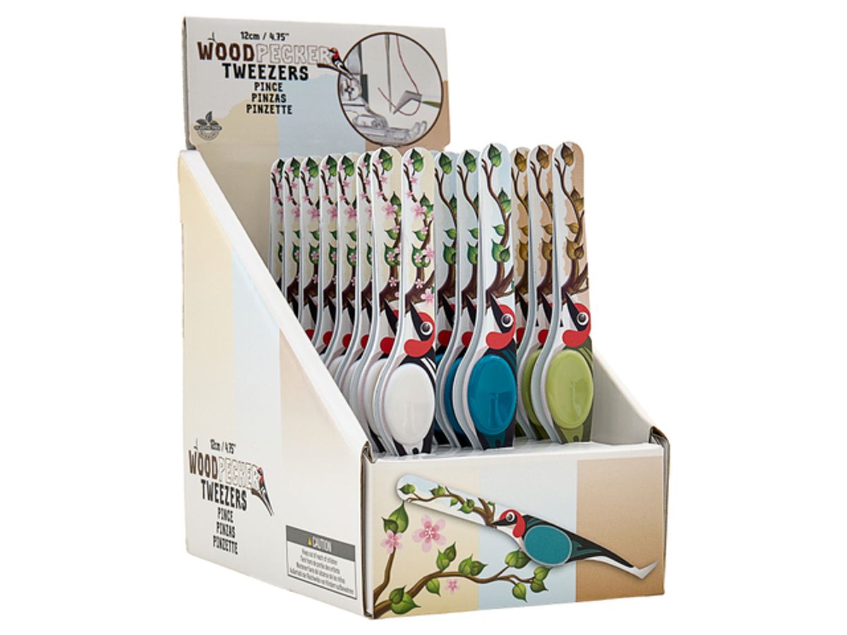 Pinsett m hakkespett 12cm 