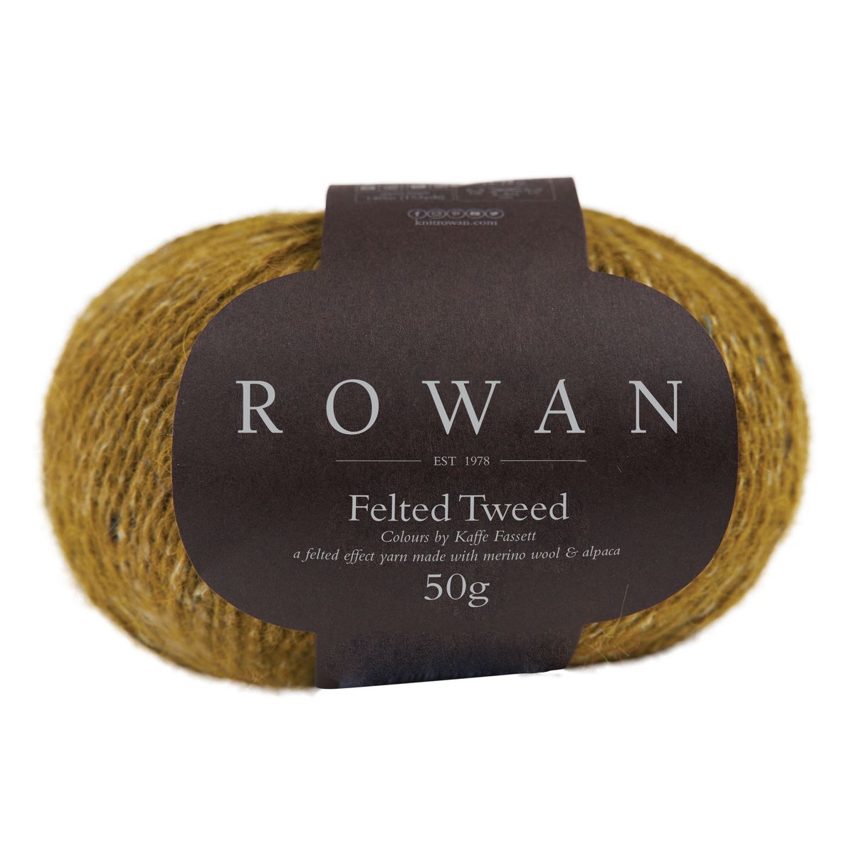 ROWAN FELTED TWEED frg 216 50G FRENCH MUSTARD