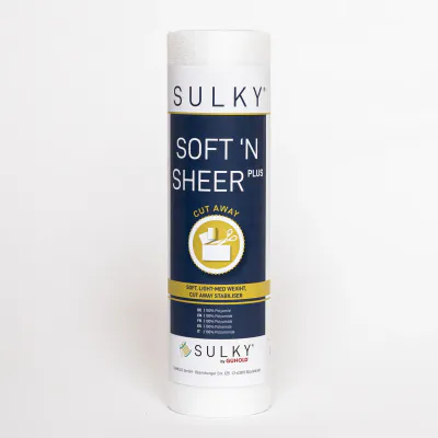 SULKY SOFT´N SHEER PLUS Hvit 25cm x 5m