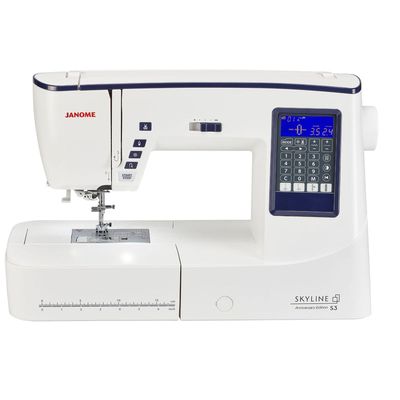 DEMO Janome Skyline S3 Anniversary Edition Symaskin