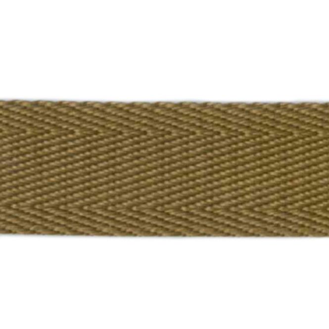 Hovedbilde Veskebånd, Herringbone, 38mm Mørk karry