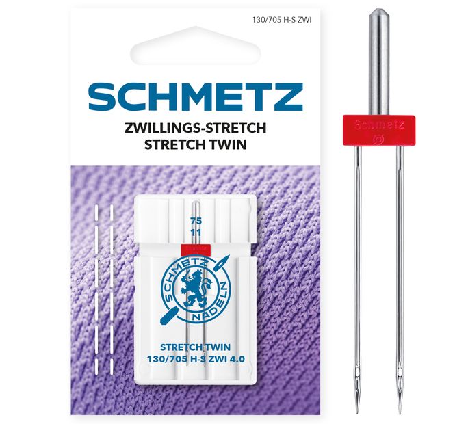 Hovedbilde Nåler Schmetz Tvillingnål Stretch 4,0/75