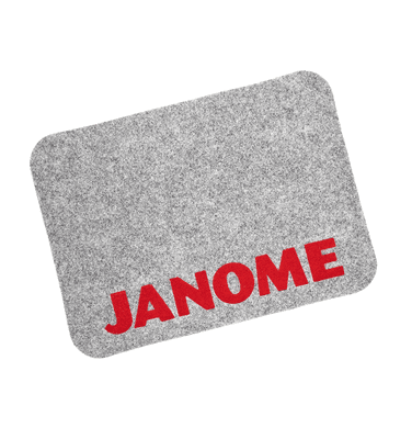 Janome matte GRÅ med logo 32x44cm