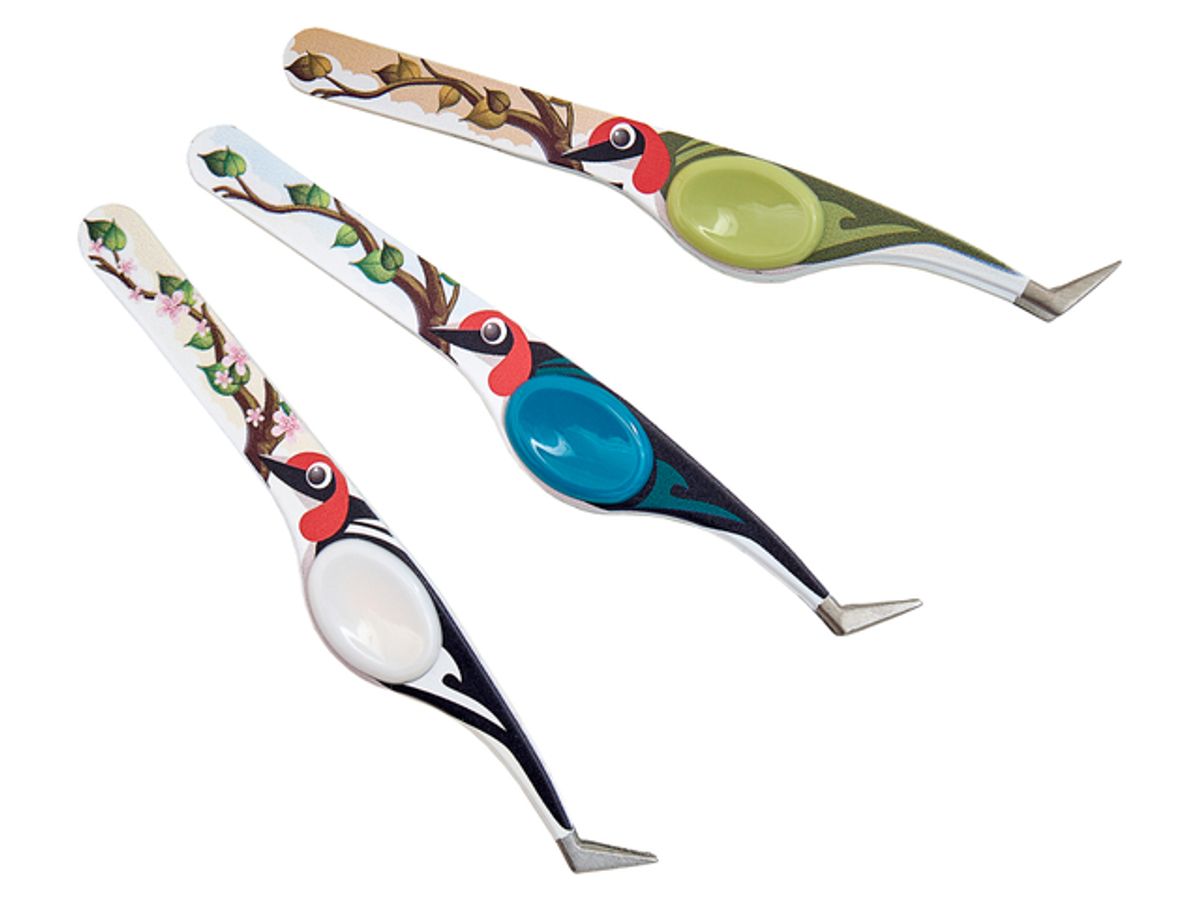 Pinsett m hakkespett 12cm 