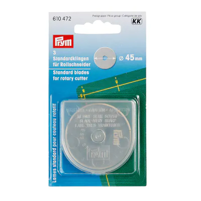 Prym 3pakk 45mm ekstrablad til rullekniv 610472