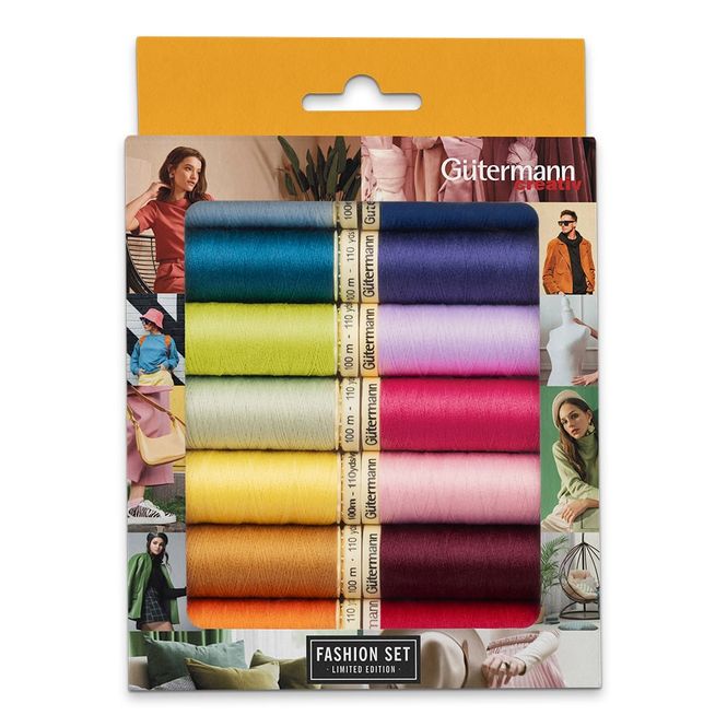 Hovedbilde Gütermann Sew-all 100m Trådsett Fashion Box 734031 – 14stk