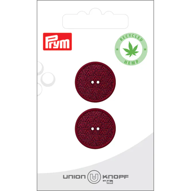 Hovedbilde Prym Knapper 453503 - 2-hull 20mm 54 Bordeaux - 2stk