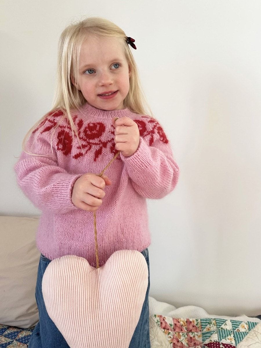 Le Knit Rosie Yoke Sweater Junior - LHS-080