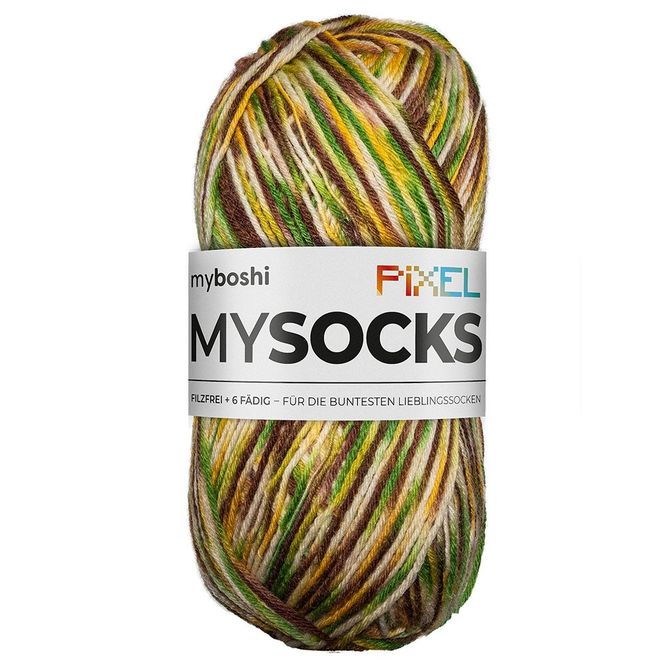 Hovedbilde Myboshi Mysocks Pixel Sokkegarn 150g - Copper