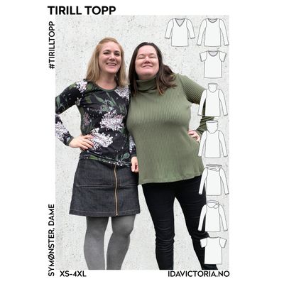 Tirill topp - Trøye til dame str: xs-4xl