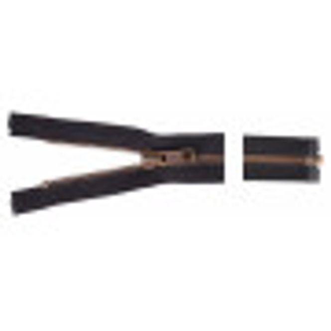 Hovedbilde YKK 6MM ANTIK MES. DELBAR SORT 4434-40-0580 40 cm