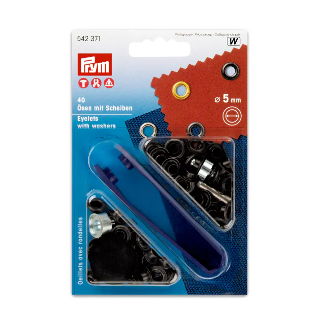 Hovedbilde Prym Maljer, 5mm, 40stk, sort, 542371