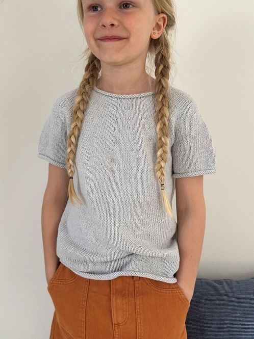 Hovedbilde Le Knit Plain Yoke Tee 20 Junior - LHS-073