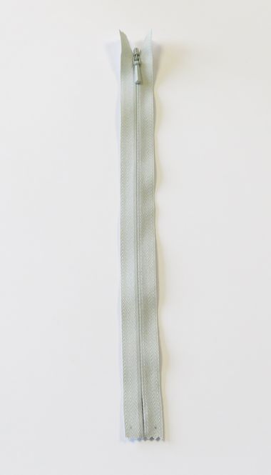 Hovedbilde Lys grå - 4mm Usynlig fast glidelås 55cm
