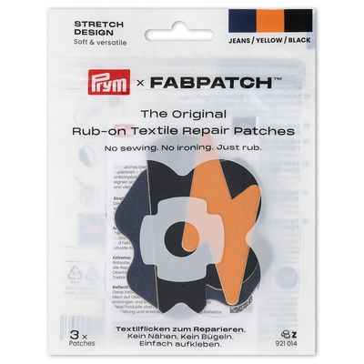 Prym x FabPatch Reparasjonslapp STRETCH Lyn/sky - 3stk