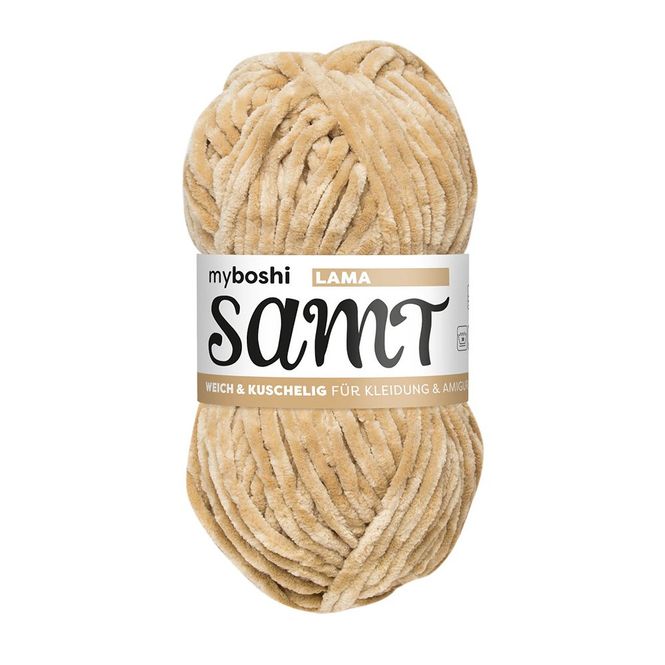 Hovedbilde Myboshi Samt Chenillegarn 100m - 872 Lama