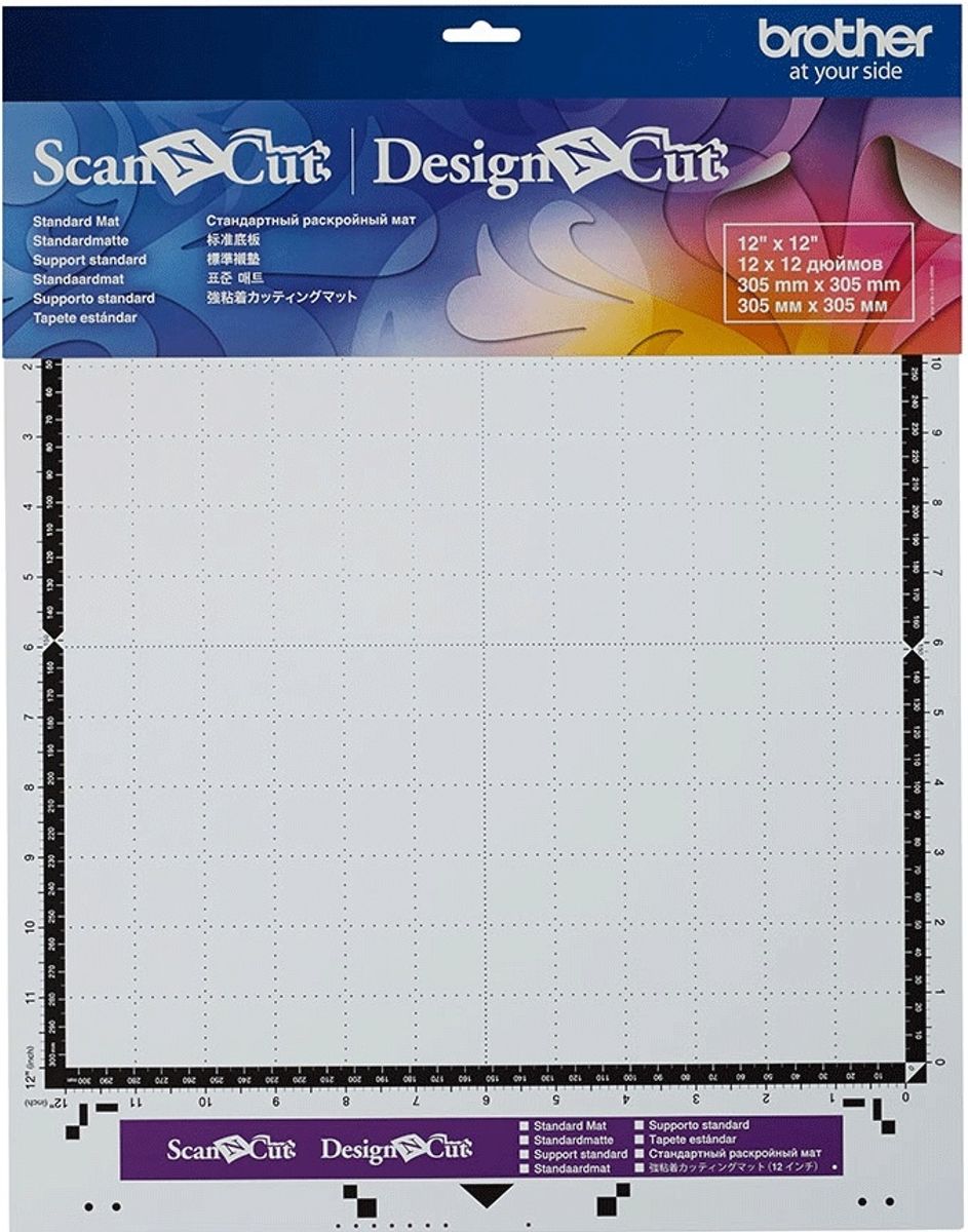 Brother Standard matte12x12inch 305x305mm CAMATSTD12 Standard selvklebende matte 12 x 12