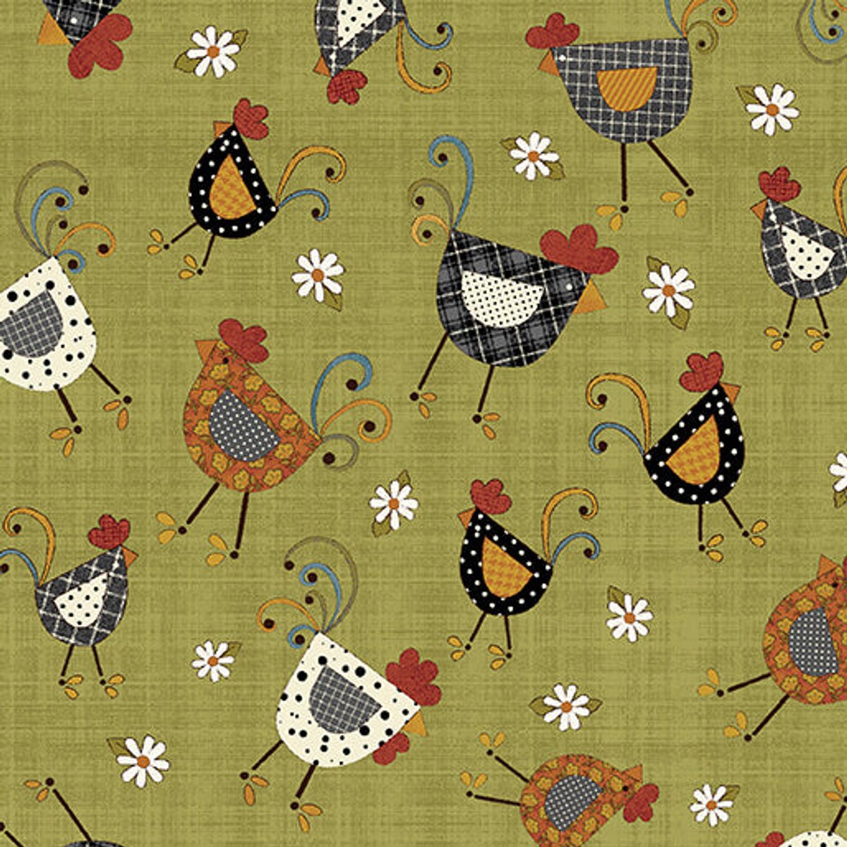 Benartex Prairie Chicks 16754-44