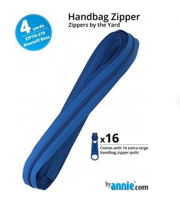 Hovedbilde Zippers by the Yard, 16stk glidere - Blastoff Blue