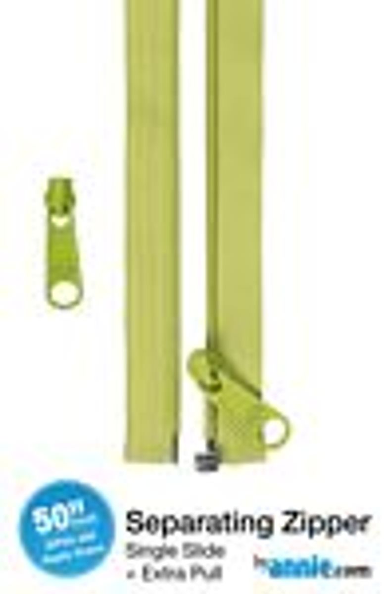 By Annie Separating Zipper APPLE GREEN, 50