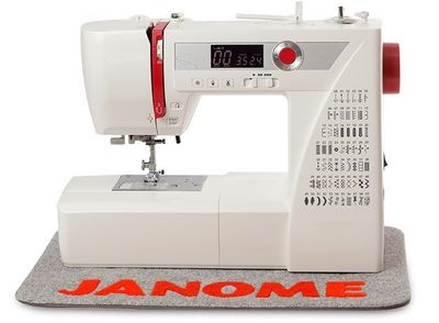 Janome matte GRÅ med logo 32x44cm