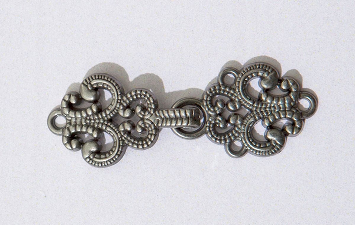 Hekte 2300-0000,44mm Antikk sølv