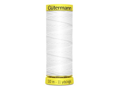 Gütermann Elastic Thread 10 m 5019 Hvit