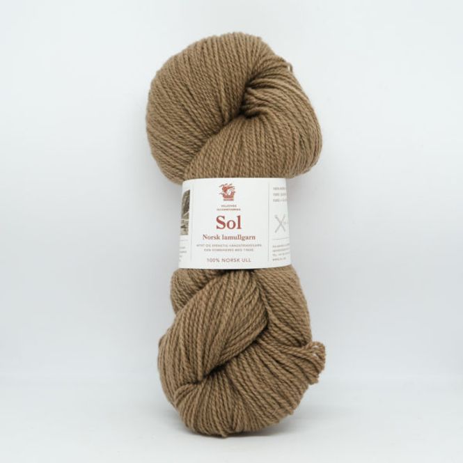 Hovedbilde Sol lamullgarn, mellombrun 403