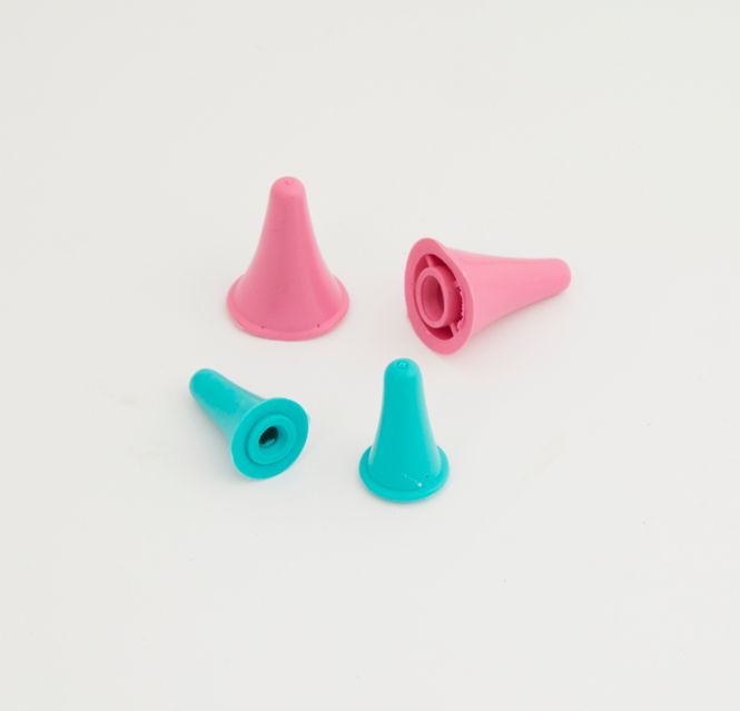 Hovedbilde Pinnebeskyttere i gummi. 4 stk - Rosa og turkis
