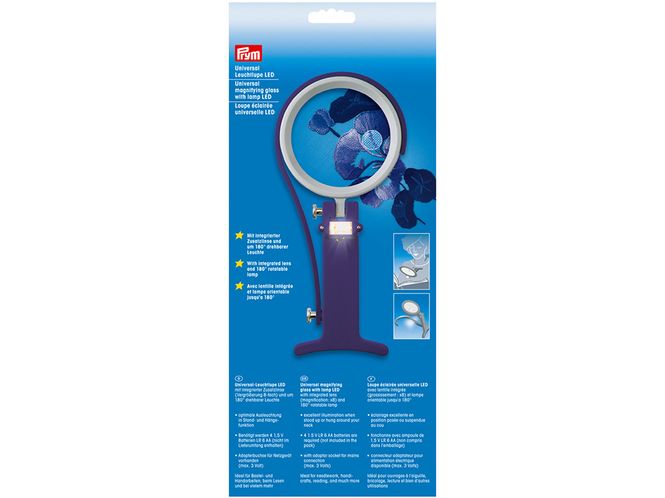 Hovedbilde Prym Universallampe med forstørrelsesglass LED 610380