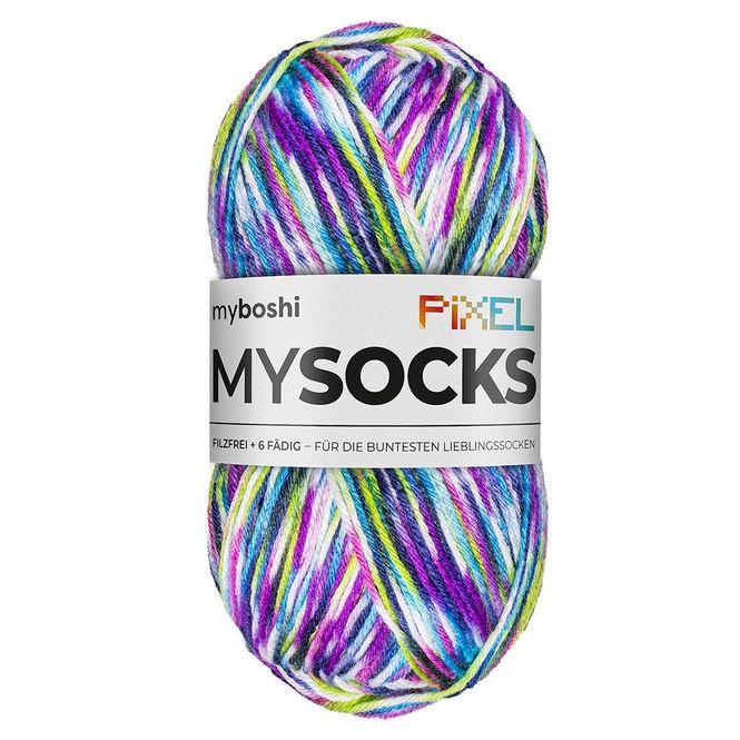 Hovedbilde Myboshi Mysocks Pixel Sokkegarn 150g - Dotty