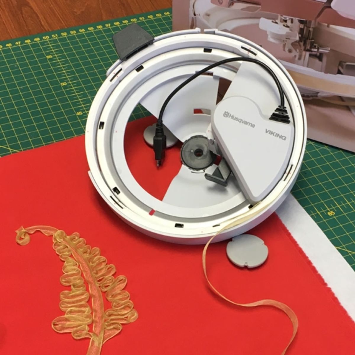 (22A2) Husqvarna Ribbon Embroidery Attachment