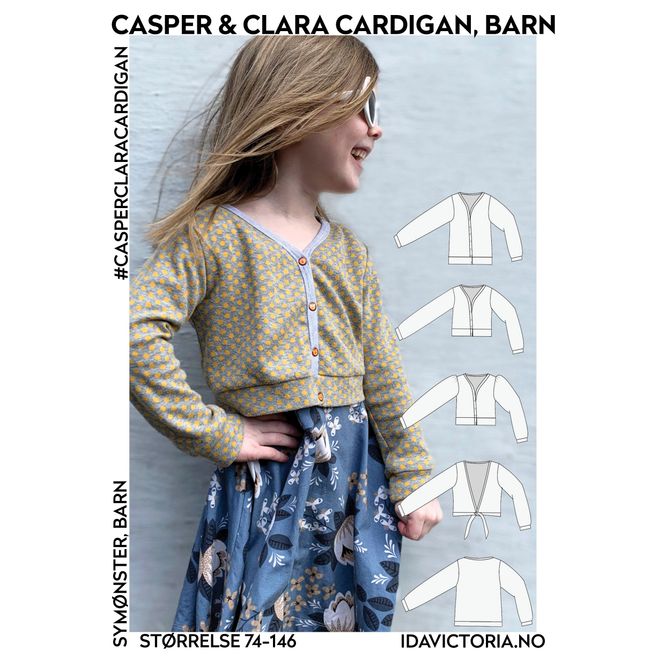 Hovedbilde CASPER & CLARA CARDIGAN, BARN str. 74-146